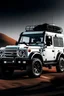 Placeholder: create me ad of land rover defender with features written