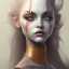 Placeholder: clown girl, smooth soft skin, symmetrical, soft lighting, detailed face, concept art, digital painting, looking into camera