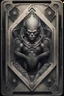 Placeholder: sacred geometry framed playing card, hyper violent ogre space captain team in the style of Giger and fallout 4 ,,bokeh like f/0.8, tilt-shift lens 8k, high detail, smooth render, down-light, unreal engine