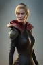 Placeholder: Cersei Lannister as evil queen in black leather, lena headay, leather, busty, cleavage, angry, rage, stern look. character design by cory loftis, fenghua zhong, ryohei hase, ismail inceoglu and ruan jia. unreal engine 5, artistic lighting, highly detailed, photorealistic, fantasy