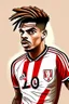 Placeholder: Mario Lemina Footballer cartoon 2d