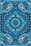 Placeholder: Ukrainian geometric ornament blue color