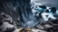 Placeholder: This mesmerizing ocean cliff scene captures the dramatic power and beauty of nature. Towering rugged cliffs stand majestically against the vast expanse of the ocean, where the water pours into a singular bottomless pit. The cliffs, with their sharp and jagged edges, create a stark contrast to the rough, flowing water, making the scene even more captivating. Sunlight pierces through the mist rising from the waterfalls, creating a magical, ethereal atmosphere