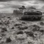 Placeholder: desolate deserted arid landscape with desaturated look and a bluish hue