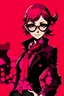 Placeholder: persona 5 style background and pink character