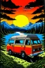 Placeholder: van life in the style of Hiroshi Nagai