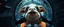 Placeholder: space warp crash pilot ,weird experiment gone wrong perspective close up portrait of dj sheep platypus duck pilot looking down on cam, with background in the style of escher and giger, a chill contrapunctus fugue in the style of fsol, beethoven, goa trance breaks, dancefloor drum and bass,