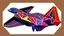 Placeholder: Northrop Grumman B-2 Spirit make from origami, vector art, colorful