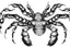Placeholder: Detailed, inking illustration, realistic, symmetrical, poisonous scorpion.