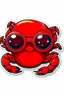 Placeholder: cool red crab with goggles stickers