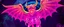 Placeholder: Ming Winged Dingus in the style of Giger and Escher in Transparent Psychedelic Fluorescent Colors looking like a Record Cover