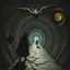 Placeholder: they saw you from the end of a tunnel by Bosch nightmare style.Dave McKean, inspired by the nightmare paintings of bosch by Wassily Kandinsky, double a big bat and falcon exposure, gnostic tragedy, sinister