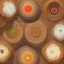 Placeholder: Wood, pastel colors, crepusculare, monde, stone cold, spirale, eye olive, brown, yelow, white, red, cubes, cups, abstract art,creme,star