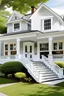 Placeholder: A welcoming house with a white porch and large windows glass