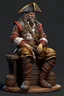 Placeholder: sitting pirate realistic