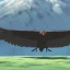 Placeholder: Corbeau se pose sur carcasse camion