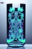 Placeholder: Futuristic Neon crystal skeleton samurai smoke glass fire water