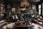 Placeholder: detail image of maximalist living room. modern luxury farmhouse style. dark wood