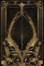 Placeholder: gold art deco delicately designed border on a black background