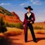 Placeholder: Full body portrait, painting, medium shot lady style of Wild Wild West (1999)