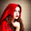 Placeholder: sultry, gorgeous red riding hood