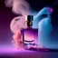 Placeholder: generate me an aesthetic photo of perfumes for Atomizer: Focus on the details of a perfume atomizer in action, capturing the fine mist in mid-air.