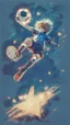 Placeholder: anime soccer player kicking the ball covered in stars