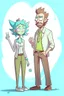 Placeholder: rick and morty tarzında bir çift