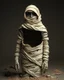 Placeholder: a mummy standing with wraps unraveling to reveal a hollow nothingness inside