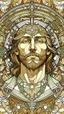 Placeholder: jesus portrait| centered | symmetrical | key visual | intricate | highly detailed | iconic | precise lineart | vibrant | comprehensive cinematic | alphonse mucha style illustration | very high resolution | sharp focus | poster | no watermarks, plain background