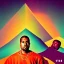 Placeholder: vibe; style of kanye west album cover; mellow colors