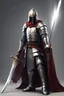 Placeholder: photorealistic holy knight paladin wearing a cape wielding a greatsword