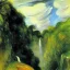 Placeholder: Waterfalls, clouds, max liebermann painting