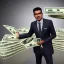 Placeholder: pedro castillo with money in the hands, 8k, realistic