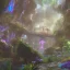 Placeholder:  scifi landscape, bioluminsescent plants, 8k resolution, dynamic lighting, ultra hyperdetailed, waterfalls, ultra colourful flovers,, very small details, realistic.