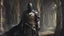 Placeholder: medium shot, dark knight medieval, details, 8k, oil painting