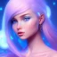 Placeholder: mutant pretty and sweet woman , perfect composition, hyperrealistic, blue and pink cosmic atmosphere, super detailed, 8k, high quality,