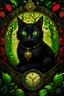 Placeholder: "Enigmatic Guardian": Embrace the enigma of the "Enigmatic Guardian" black cat design. Depicted in a mystical forest setting, this watchful feline exudes an air of mysterious protection. Eyes gleaming like precious gems, the cat is surrounded by ancient symbols, hinting at its role as a guardian of ancient secrets. Ideal for those who find solace in the enigmatic and embrace the bond between nature and feline companions.