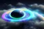 Placeholder: cosmos, metallic sky stars, sky blue light, blue light, green moons with neon rings, 8k resolution, detail