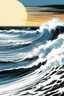 Placeholder: [illustration by Kelley Jones] À l’aube, je me lève, Vers La Piste, la planche sous le bras, Sur la vague, je me lève aussi, Une, deux, trois fois, je vole.