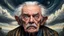 Placeholder: Hyperrealistic art Very old frightened and scared grandpa with fear in eyes, mad sky hallucination by Mundford, baroque maximalist, chibi by Artificial Nightmares, Stanley Artgerm, Tim Burton, detailed face features, sharp eyes, extremely detailed, photorealistic, highly detailed, organic, dynamic, ultra realistic, high definition, intricate details, crisp quality . Extremely high-resolution details, photographic, realism pushed to extreme, fine texture, incredibly lifelike