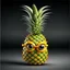 Placeholder: An attractive pineapple posing, supermodel, fruit