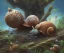 Placeholder: pond snail, highly detailed, digital art, sharp focus, trending on art station, illustration