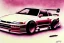 Placeholder: a true-to-life 1998 Nissan Silvia K's Rocket Bunny, centered, intricate, extreme detailed, photorealism, center view, city background, pivot on nissan, pen and color marker, painting by cheryl kelley