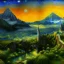 Placeholder: Epic Drawing of scenery of The LOTR estilo Van Gogh 4k