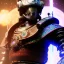 Placeholder: A portrait of a crystalised robot samurai with yakuza tatu, atmospheric, realistic, unreal engine cosmic galactic, cinematic lighting, octane render, random colors, transparent, cosmic ambiance, masterpiece, art by Yoji Shinkawa, composing fit inside, masterpiece