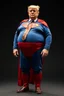 Placeholder: a thoroughly confused, elderly and morbidly obese donald trump standingdressed as superman
