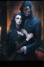 Placeholder: Strahd Von Zarovich and his wife Selene, she has white hair