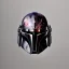 Placeholder: photorealistic the mandalorian helmet, illustration by <agnes cecile> <Yoji Shinkawa>, natural tones, ornate and intricate detail , soft smooth lighting, soft antique ruby colors,