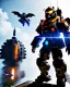 Placeholder: a titanfall pilot that is part bat, furry, humanoid, cyberpunk, anthropomorphic bat, titanfall 2